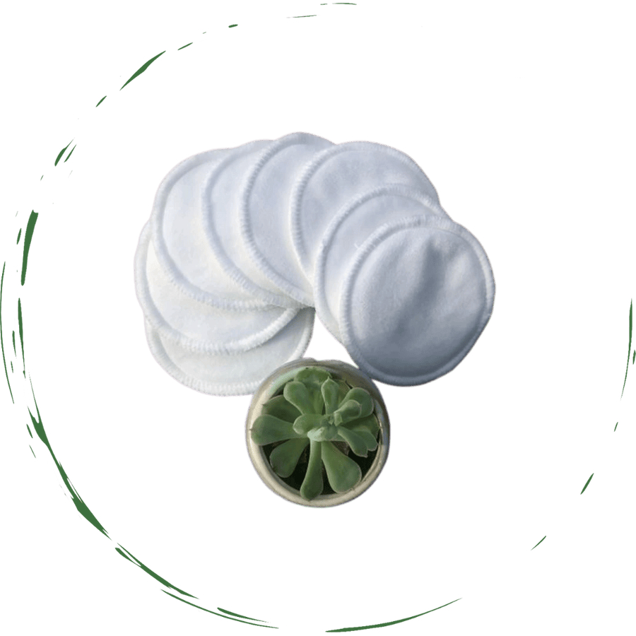 D0102HEYU8W White Reusable Facial Rounds Pads, 8 Count