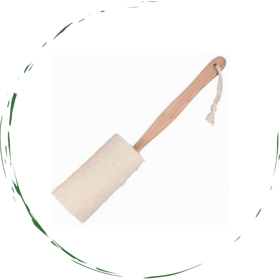 D0102HEYUMV Natural Loofah Bath Brush - Exfoliating - Brown