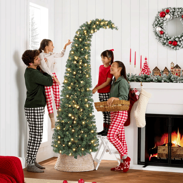 D0102X3WM7G Christmas Tree - Green & Warm White