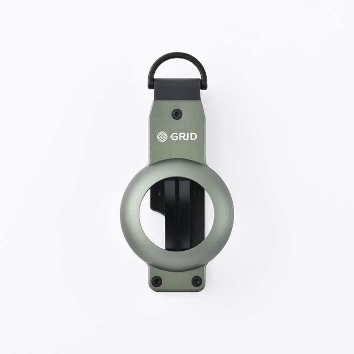 GRID-SK-AT-ALU-GRN AirTag Smart Key Organizer - Green
