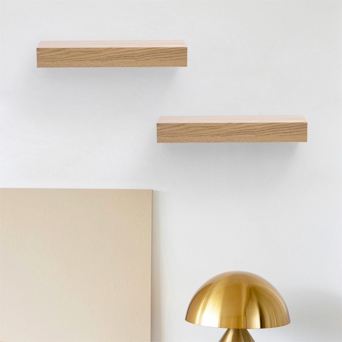 D01027RA2T8 11.8 in. Floating Wall Mounted Wood Shelves for Books, Storage Decor with Invisible Brackets - Maple