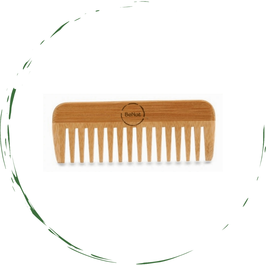 D0102HEYUD7 Handcrafted Bamboo Comb - Brown