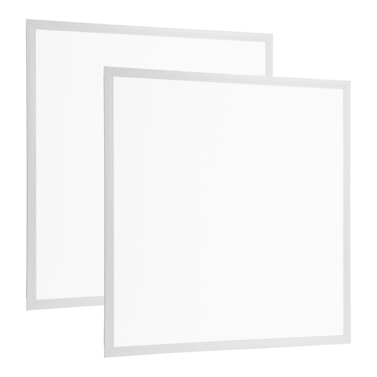 FFF-3Color-GPCT1664 72W 22FT LED Panel Light 3800LM Flat Ceiling Light with 3 Lighting Color Temperature Equivalent LED Troffer, White - 2 Piece