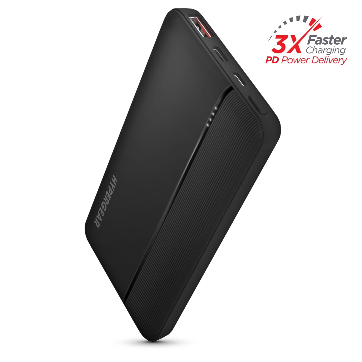 HPG-15457-HYP 10000mAh 20W PD Plus USB Power Bank - Black