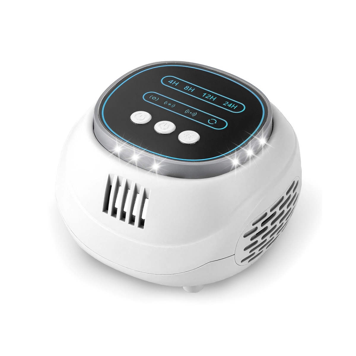 FFF-White-GPCT5491 Ultrasonic Rodent Chaser Rat Repellent Pest Driver Mouse Control Squirrel Repeller with 4 Modes 4-65KHz Strobe Light - White