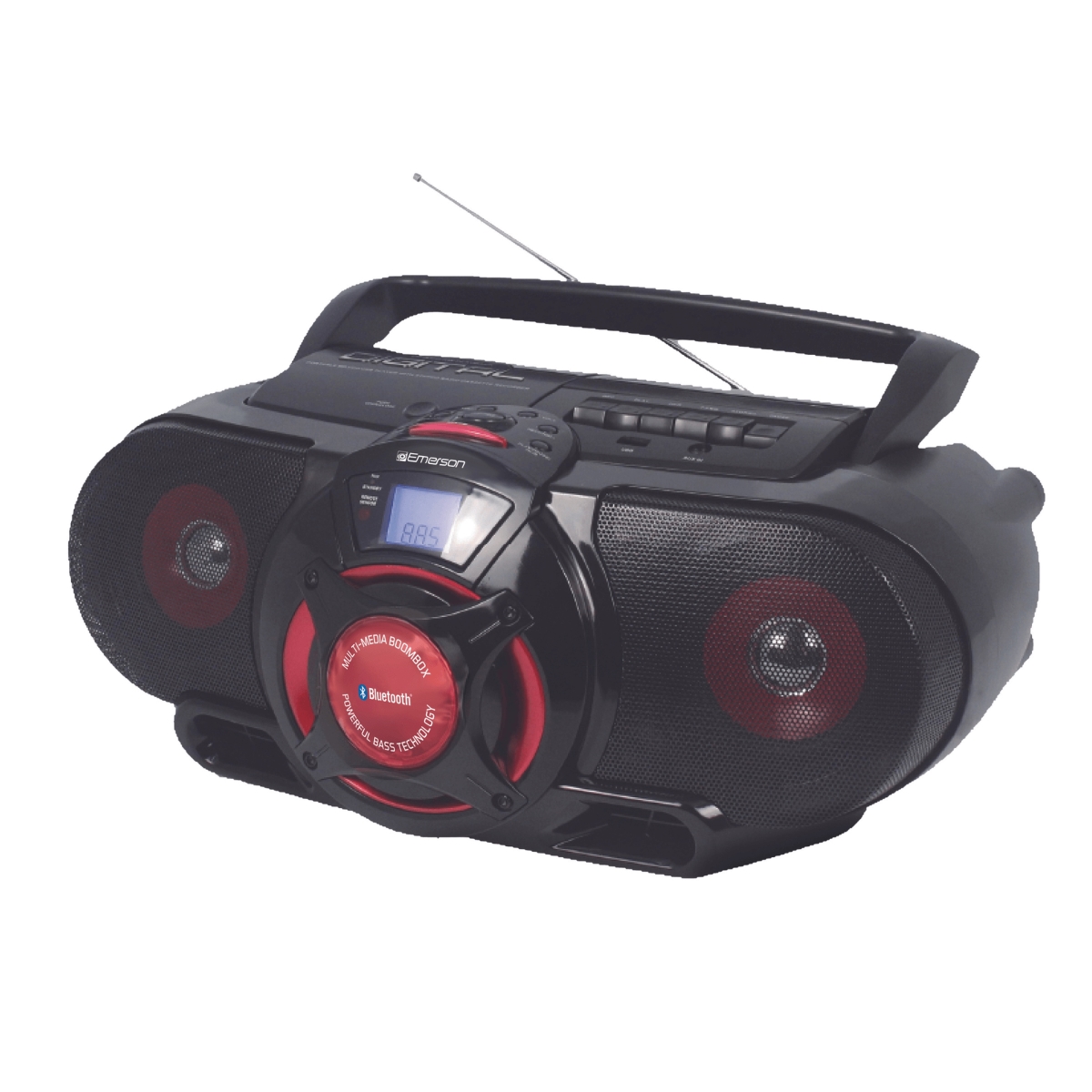 EMR-EPB-3002-EM Portable Stereo Bluetooth Boombox - Black