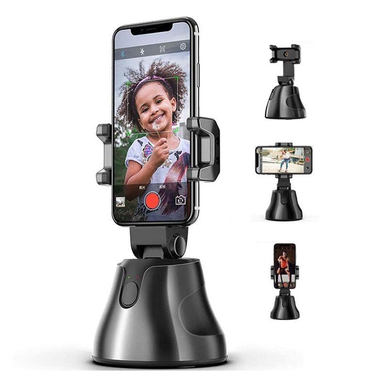 SmartHold 360 Rotation Smart AI Gimbal Live Video Record And Object Motion Tracking - Black