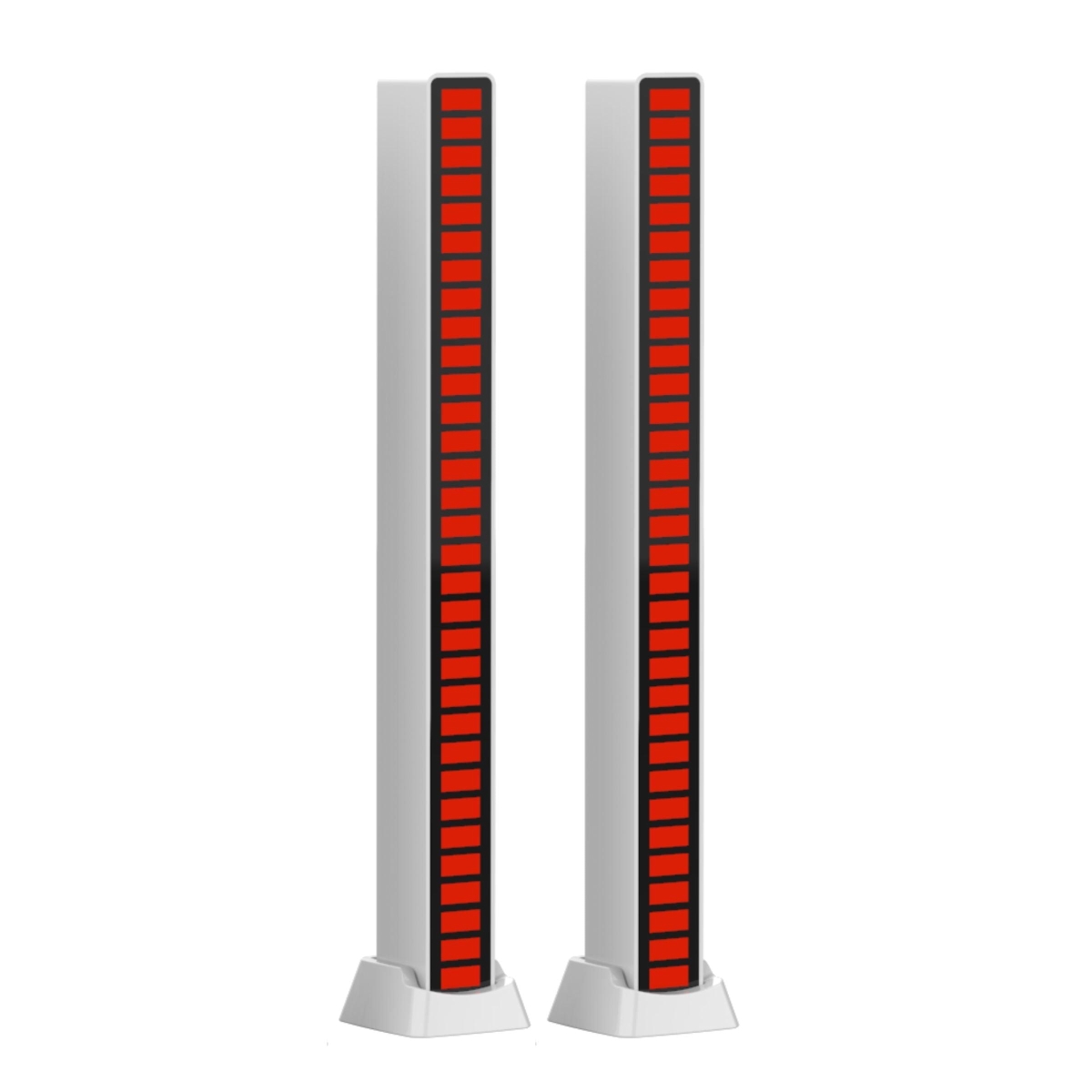 GetLit Sound Activated Multi-Color Light Bar - 2-Pack - White
