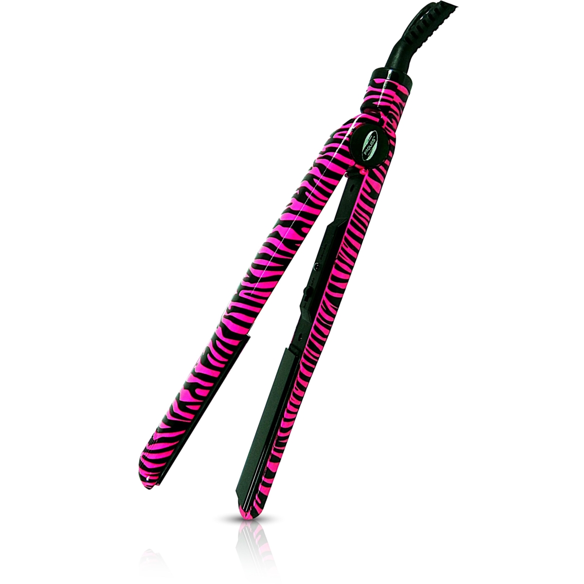 Picture of Proliss PROTSLTPKZ-113 JET 1&apos; Far-Infrared Tourmaline-Infused Ceramic Styling Iron - Hot Pink Zebra