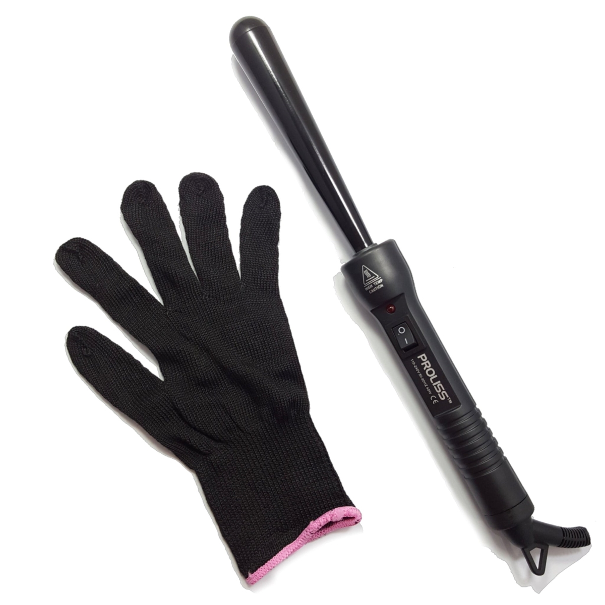 Picture of Proliss PROTWBL1325MM-117-NC The Twister - 13mm-25mm Tourmaline-Infused Ceramic Pro Curling Wand - Black