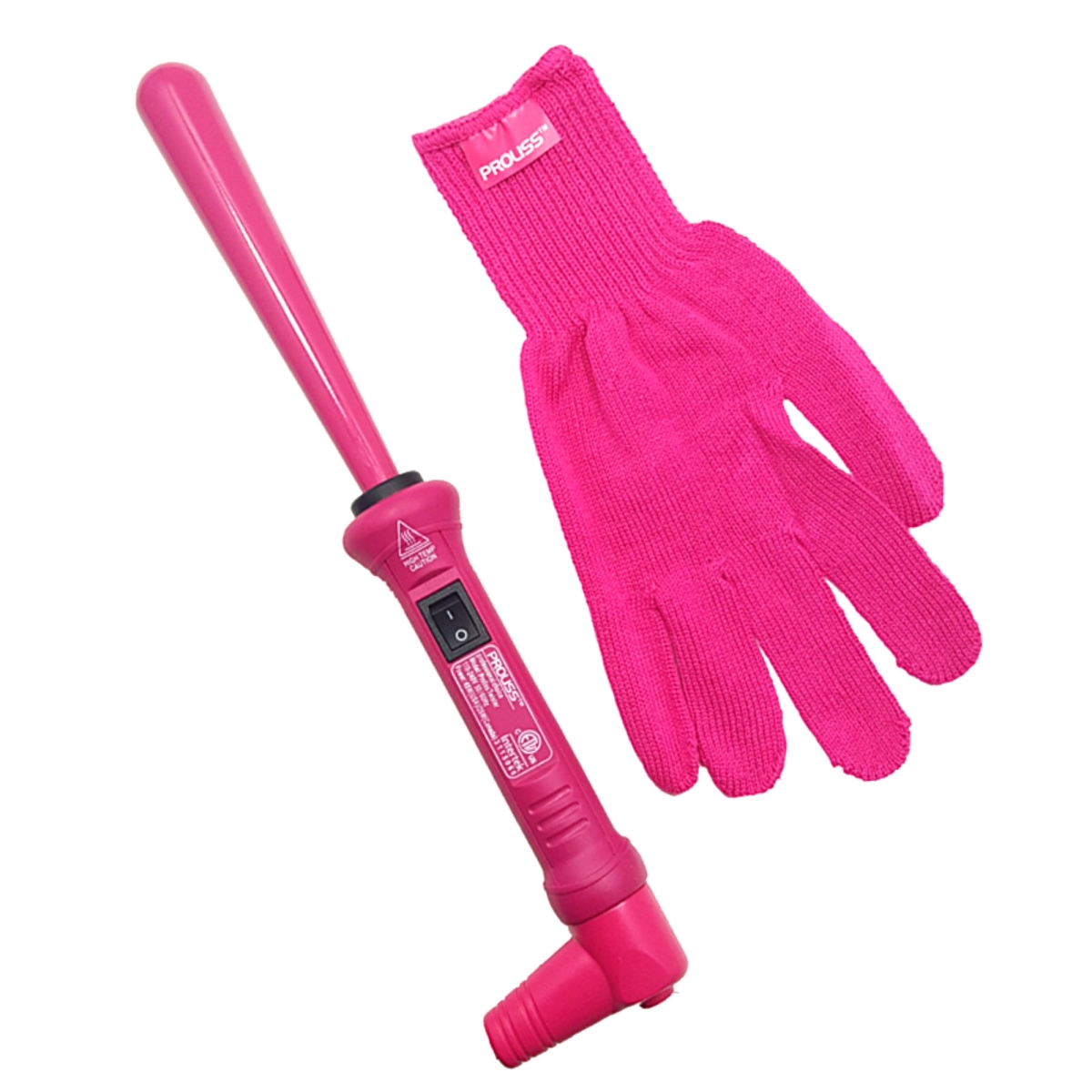 Picture of Proliss PROTWPK1325MM-117 The Twister - 13mm-25mm Tourmaline-Infused Ceramic Pro Curling Wand - Pink