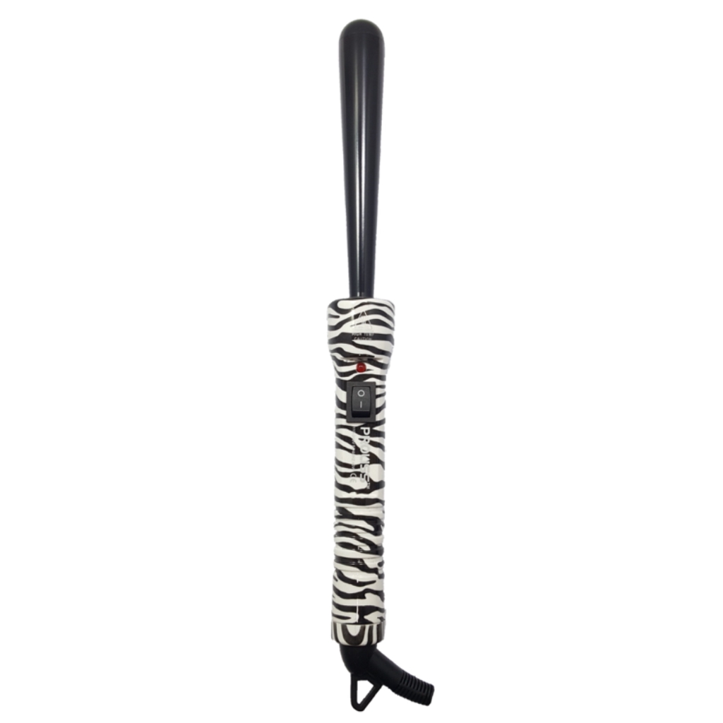 Picture of Proliss PROTWZB1325MM-117Z The Twister - 13mm-25mm Tourmaline-Infused Ceramic Pro Curling Wand - White Zebra