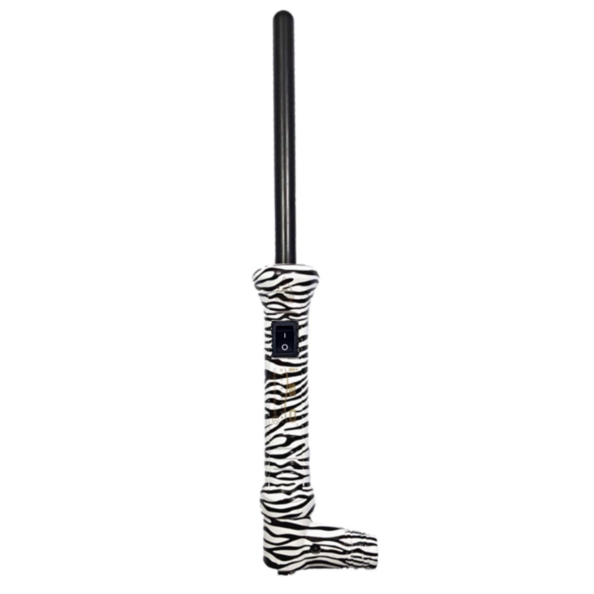 Picture of Proliss PROTWZB19MM-117-NC The Twister - 19mm Tourmaline-Infused Ceramic Pro Curling Wand - White Zebra