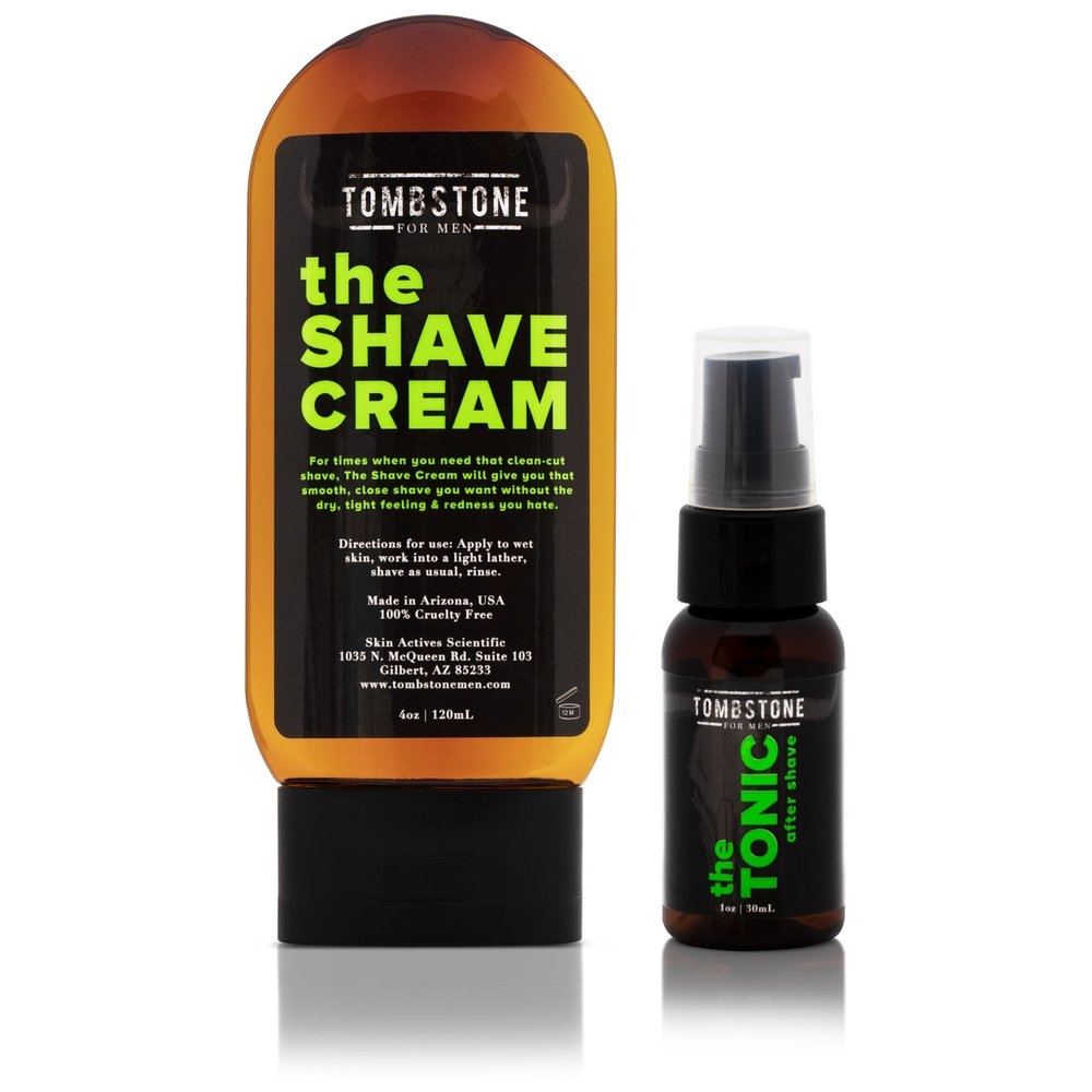 Picture of Tombstone for Men TMB-SET-2 The Tonic Post-Shave Cooling Relief After Shave & The Shave Cream Set