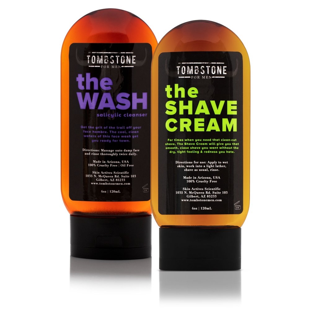 Picture of Tombstone for Men TMB-SET-3 The Wash Salicylic Cleanser & The Shave Cream Set