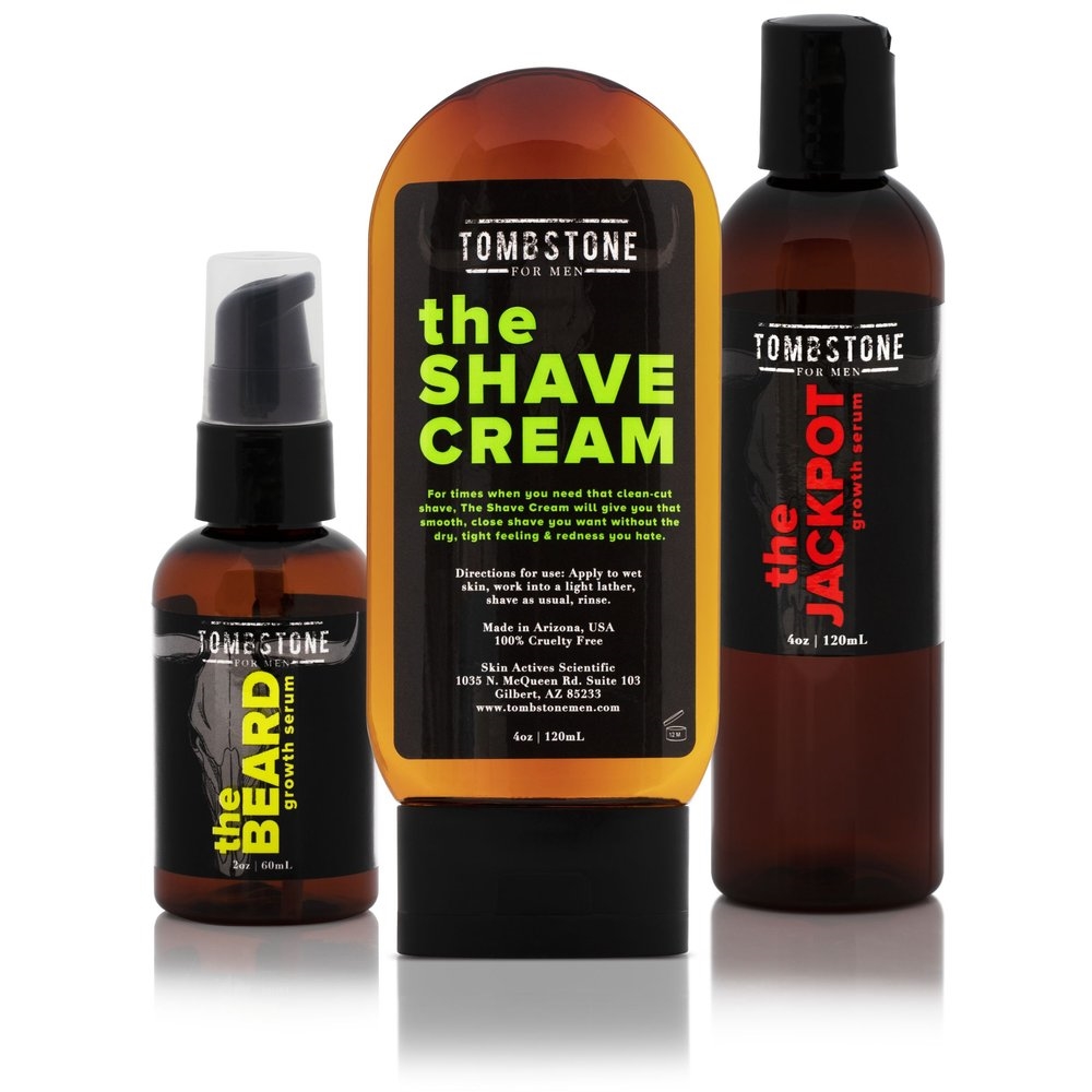 Picture of Tombstone for Men TMB-SET-8 The Premium Beard Care Set - The Beard&#44; The Jackpot&#44; & The Shave Cream