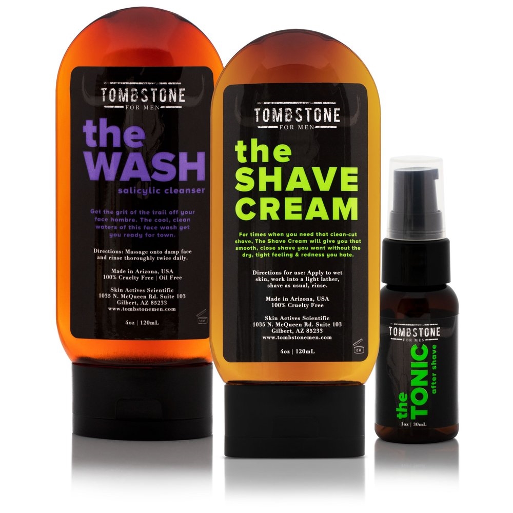 Picture of Tombstone for Men TMB-SET-10 The Supreme Beard Care Kit - The Wash&#44; The Shave Cream&#44; & The Tonic