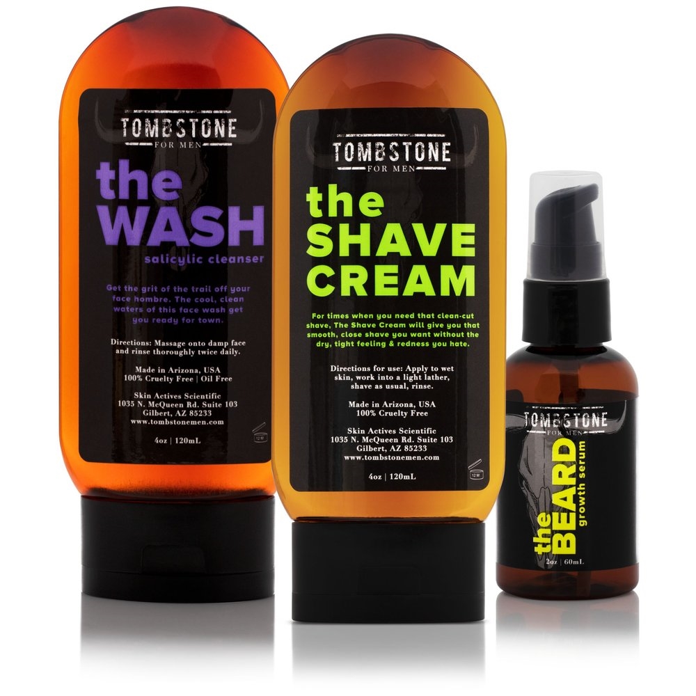 Picture of Tombstone for Men TMB-SET-13 The Deluxe Beard Care Set - The Wash&#44; The Shave Cream&#44; & The Beard