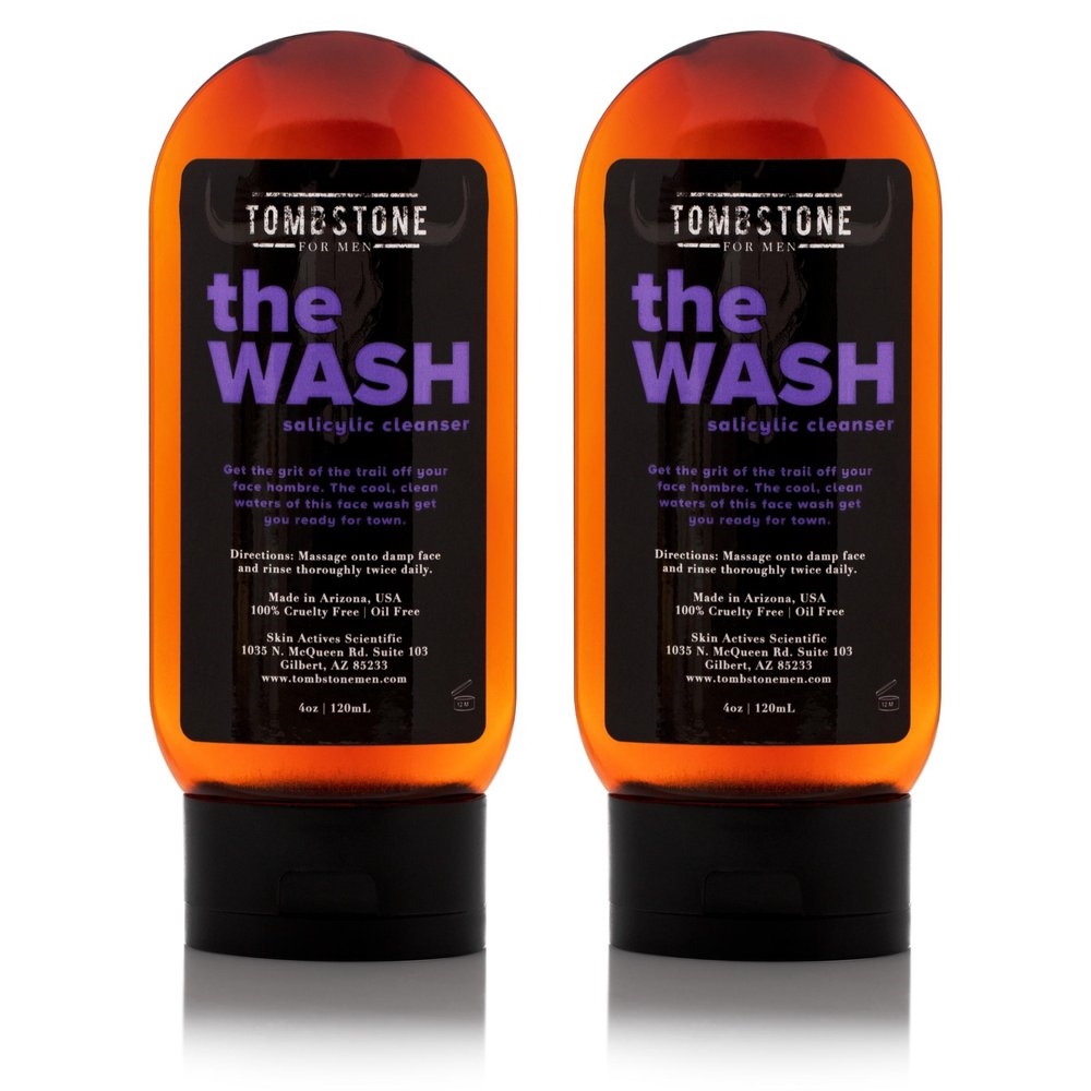 Picture of Tombstone for Men TMB-WSH-2X The Wash - Vegan Salicylic Cleanser - 100% Cruelty Free & Oil Free - 2-Pack
