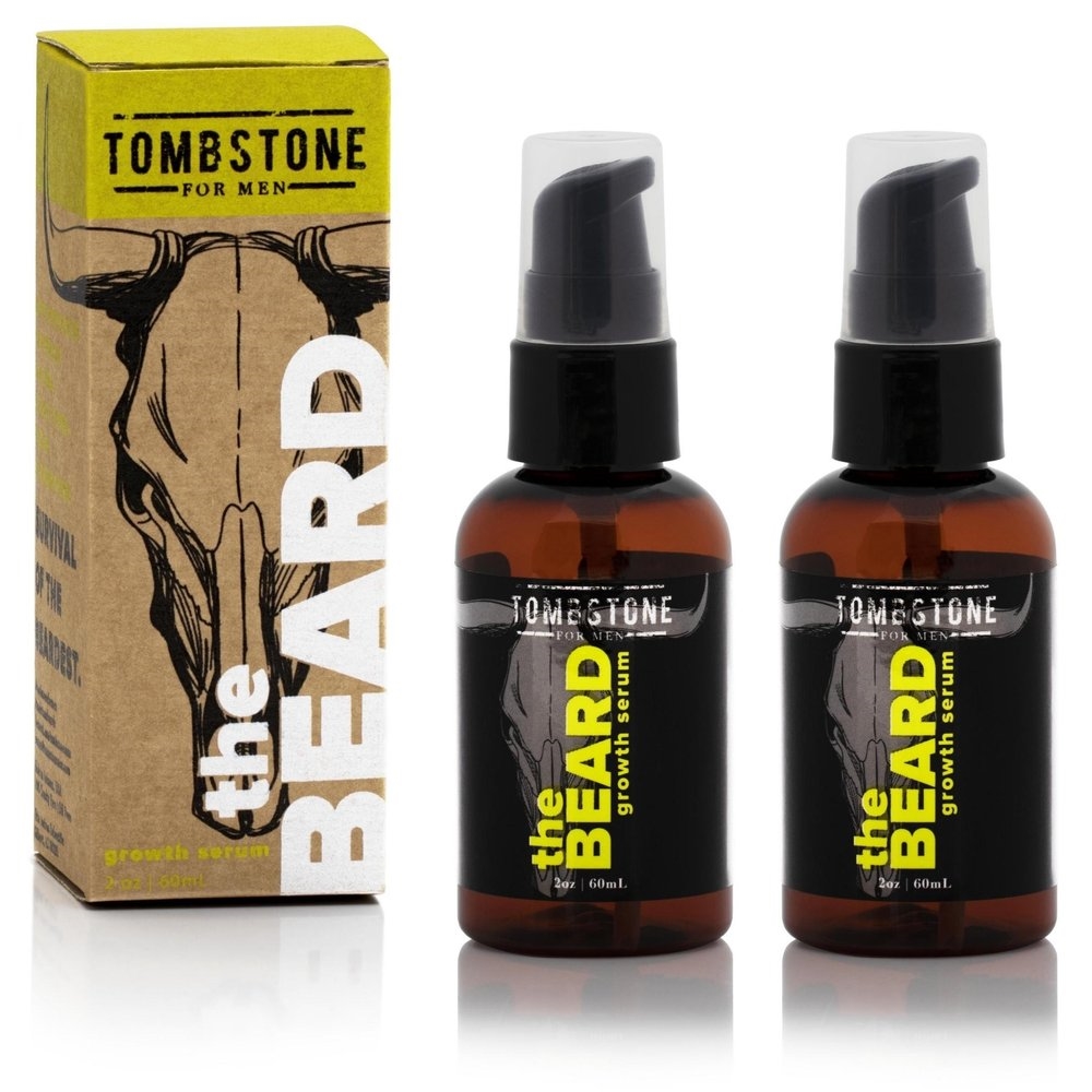 Picture of Tombstone for Men TMB-BRDS-2X The Beard - Vegan Beard Growth Serum w/ KGF Keratinocyte Growth Factor - 2-Pack