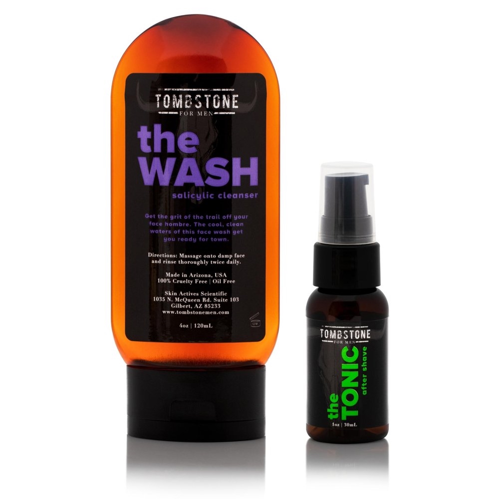 Picture of Tombstone for Men TMB-WSH-TNC The Wash Vegan Salicylic Cleanser & The Tonic After Shave Set