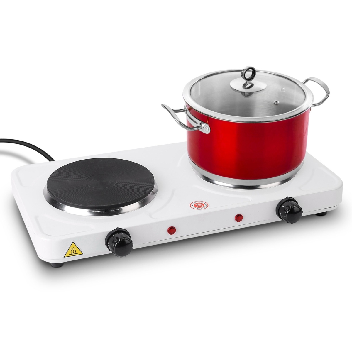 Picture of Fresh Fab Finds FFF-US-GPCT3152 Portable Dual Electric Burner - 2000W&#44; 5 Gear Temperature Control
