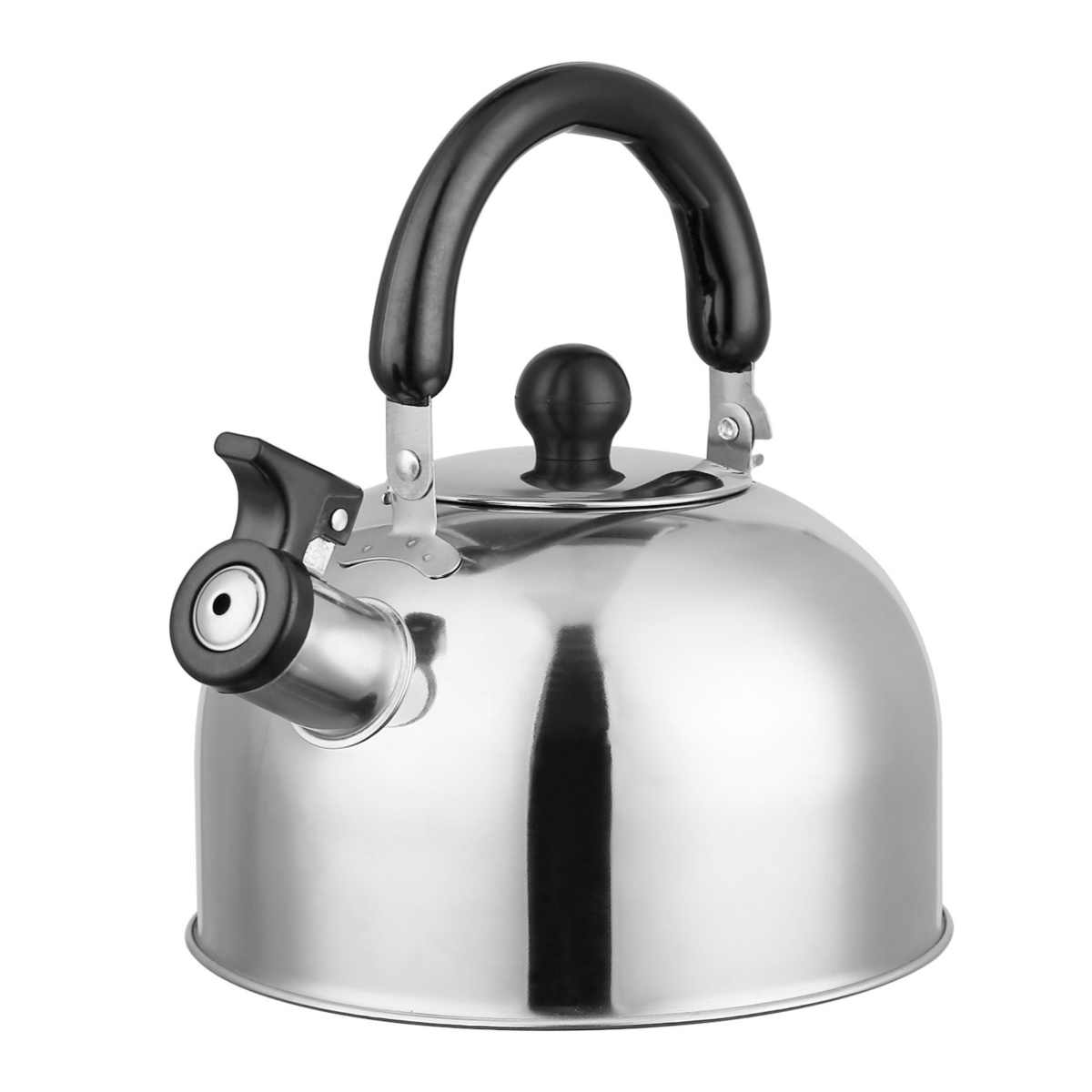 Picture of Fresh Fab Finds FFF-GPCT3579 2.1Qt Stainless Steel Whistling Tea Kettle - Stovetop Induction Gas Teapot - Insulated Handle - Ideal for Camping & Office