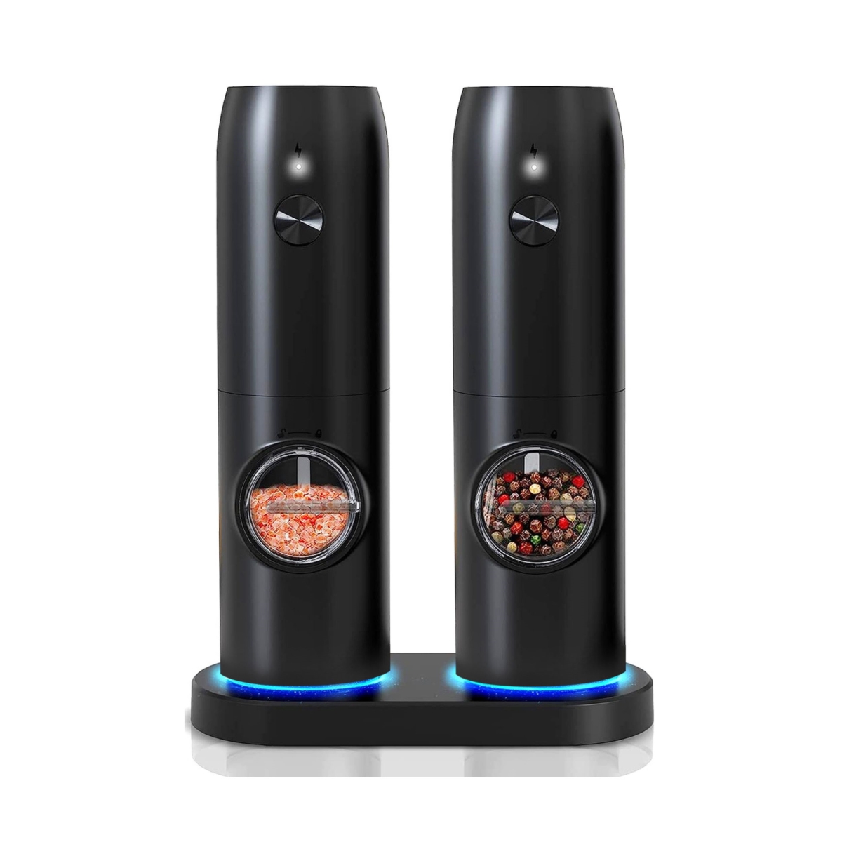 Picture of Fresh Fab Finds FFF-GPCT4206 Rechargeable Electric Salt and Pepper Grinder Set - LED Indicator&#44; Adjustable Coarseness&#44; Easy One-Hand Operation