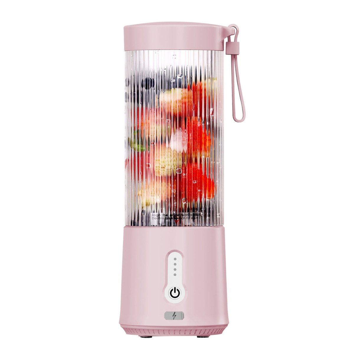 Picture of Fresh Fab Finds FFF-HotPink-GPCT4142 Portable Fruit Blender - 450ML/15.2OZ&#44; 6 Blades&#44; Rechargeable - Perfect for Shakes&#44; Smoothies&#44; and Juice - Mini Mixer for Outdoor&#44; Gym&#44; Office