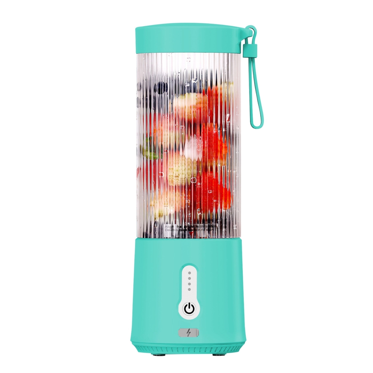 Picture of Fresh Fab Finds FFF-Blue-GPCT4142 Portable Fruit Blender - 450ML/15.2OZ&#44; 6 Blades&#44; Rechargeable - Perfect for Shakes&#44; Smoothies&#44; and Juice - Mini Mixer for Outdoor&#44; Gym&#44; Office