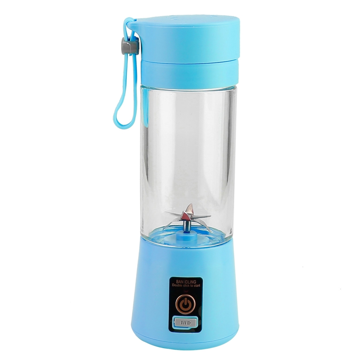 Picture of Fresh Fab Finds FFF-Blue-GPCT2609 USB Rechargeable Portable Juicer Blender - 6 Blades&#44; Powerful Motor