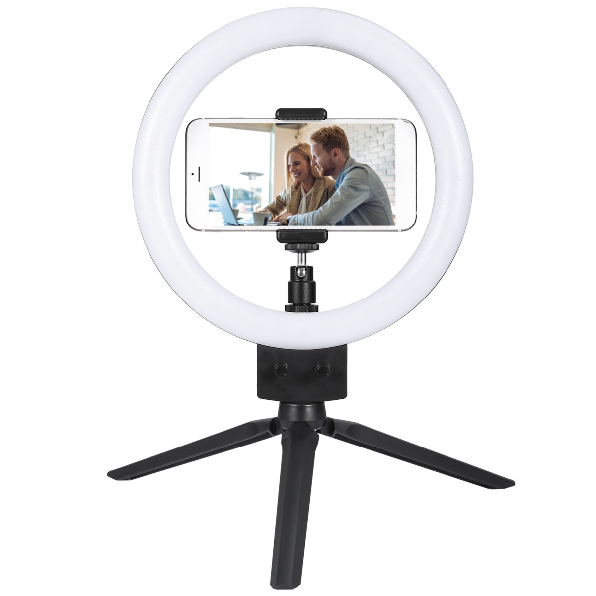 Picture of Fresh Fab Finds FFF-GPCT2023 9&apos; Dimmable LED Ring Light with Tripod - Perfect for Selfies&#44; Studio&#44; Makeup - Includes Phone Holder