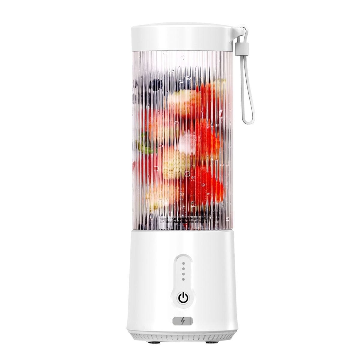 Picture of Fresh Fab Finds FFF-White-GPCT4142 Portable Fruit Blender - 450ML/15.2OZ&#44; 6 Blades&#44; Rechargeable - Perfect for Shakes&#44; Smoothies&#44; and Juice - Mini Mixer for Outdoor&#44; Gym&#44; Office