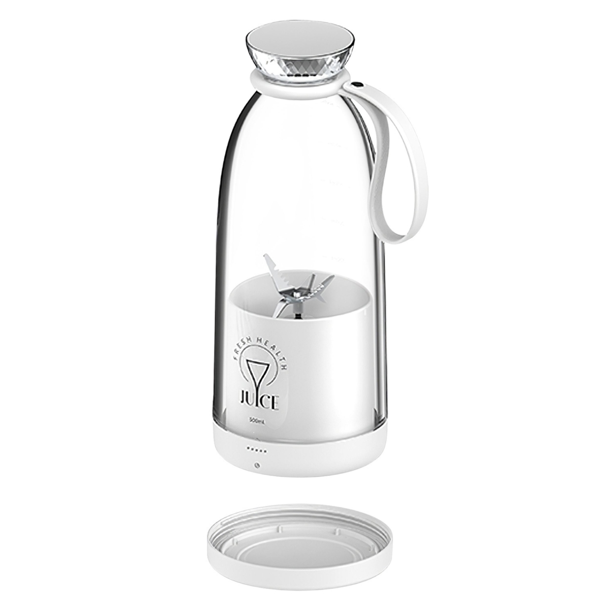 Picture of Fresh Fab Finds FFF-White-GPCT4141 Portable Fruit Blender - 2-in-1 Rechargeable Juice Cup&#44; 16.9OZ&#44; 6 Blades