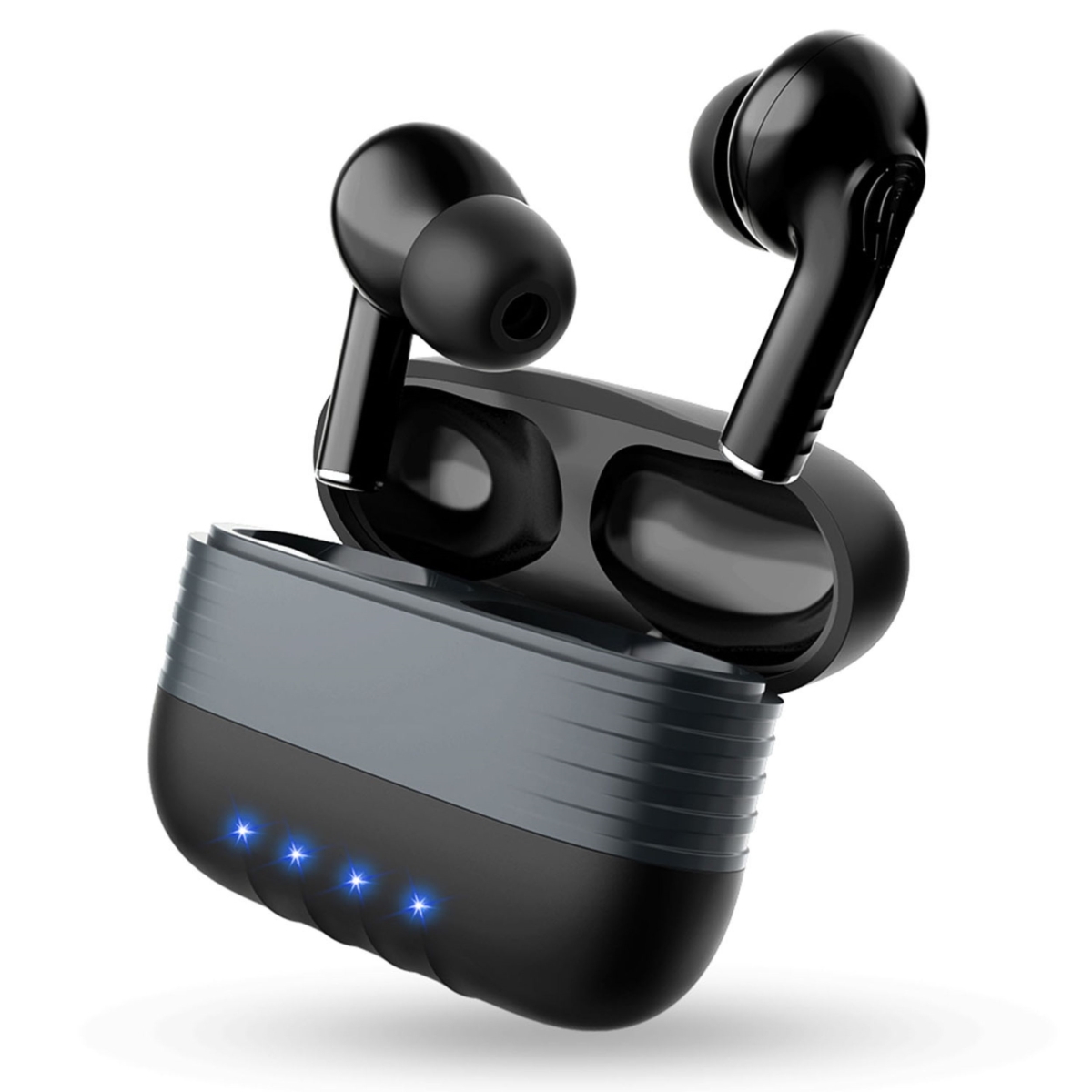 Picture of Fresh Fab Finds FFF-Black-GPCT2809 Waterproof Wireless 5.0 TWS Earbuds with Magnetic Charging Case - Sport Running&#44; Driving&#44; Working - Battery Display