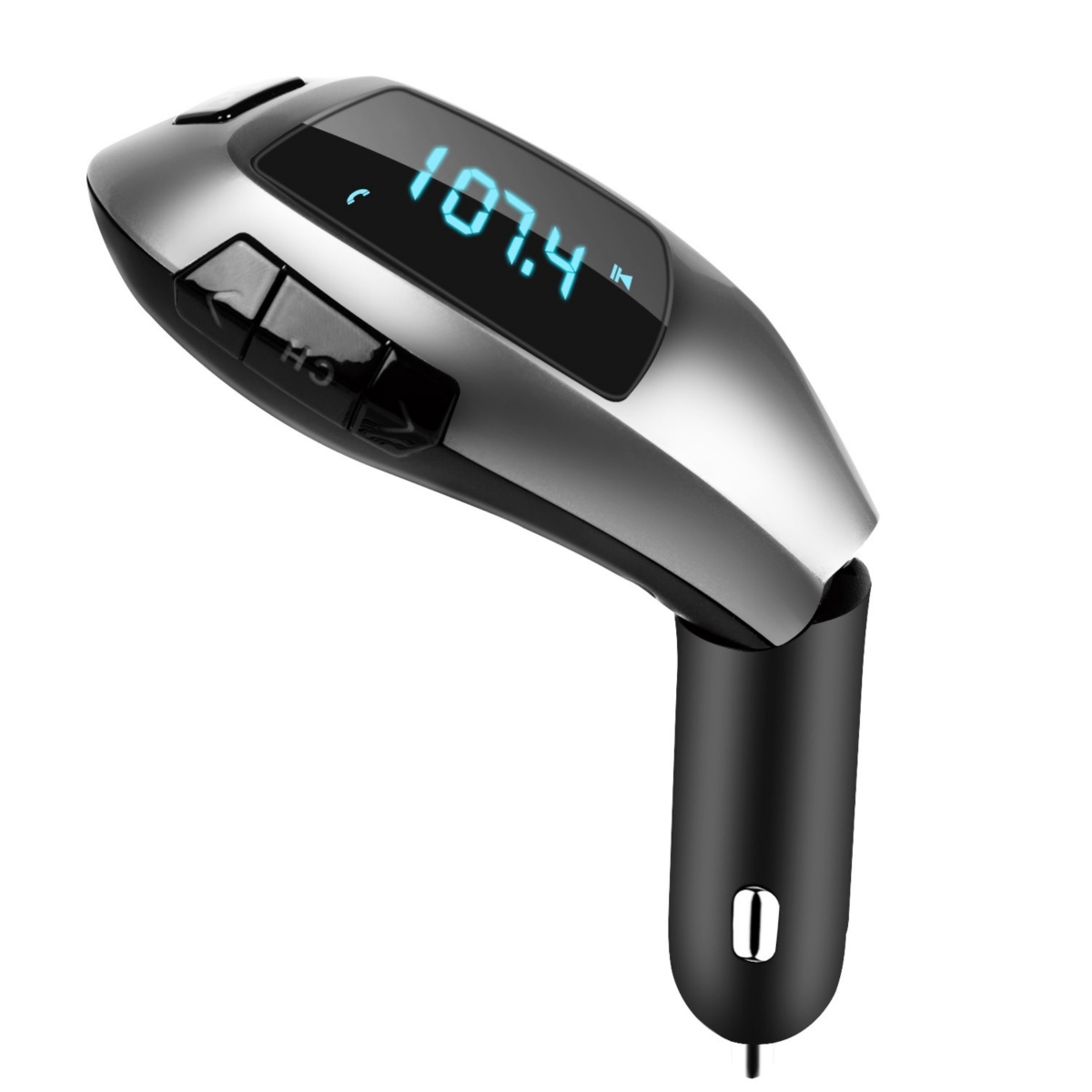 FFF-GPCT791 FM Transmitter: Car USB Charger, Hands-free Call, MP3 Player. Supports U Disk & TF Card Reading.