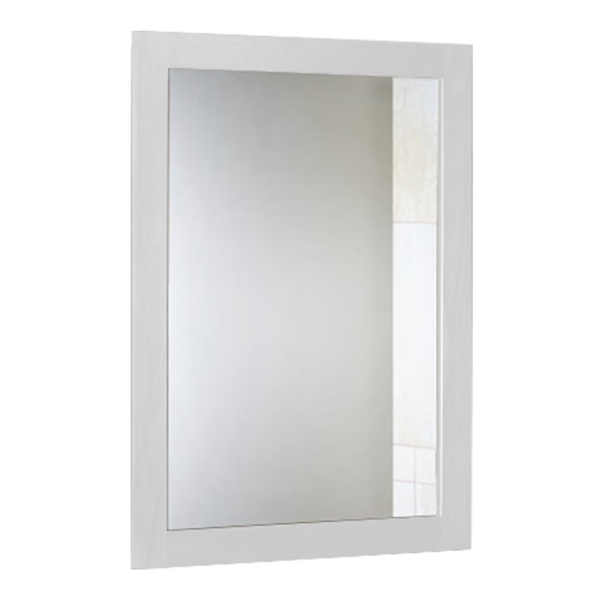Picture of Fresh Fab Finds FFF-White-30-40CM-GPCT4123 11.8 x 15.7 in. Wood-Like Frame Rectangle Modern Hanging Mirror&#44; White