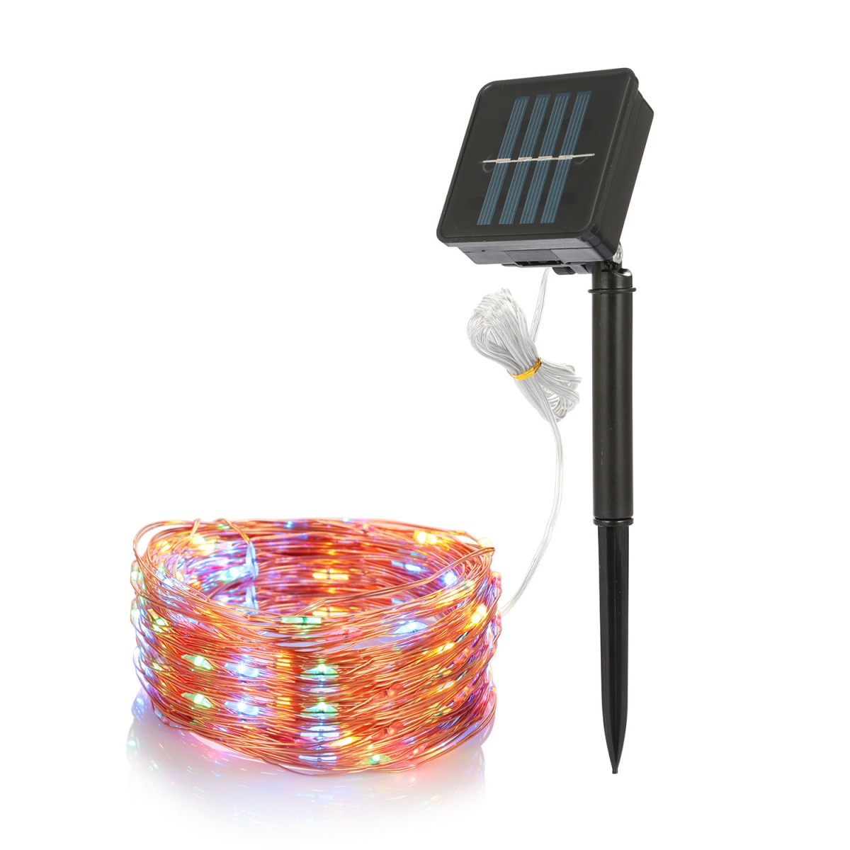 Picture of Fresh Fab Finds FFF-Color-GPCT1401 100 LEDs Solar String Lights Outdoor IP65 Waterproof Copper Wire String Lights&#44; Black