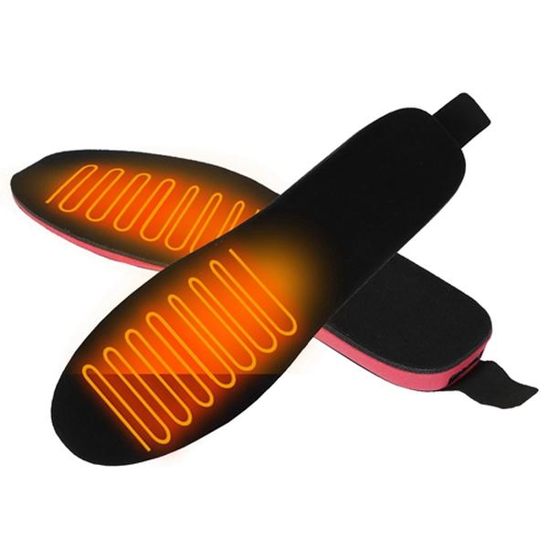 Picture of Fresh Fab Finds FFF-L-GPCT3875 Heated Insoles Electric Heated Foot Warmer 3000mAh Rechargeable Battery Powered Trimmable Heated Shoe Insoles&#44; Black - Large