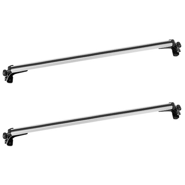 FFF-GPCT2889 47.24 in. Universal Top Roof Rack Cargo Carrier Aluminum Crossbar Rack with 165 lbs Capacity for Most Vehicle Wagon Car, Black