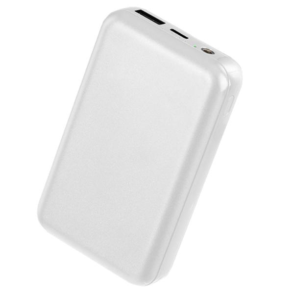 10000mAh Portable Charger Battery Pack for Heated Blanket Vest Jacket Power Bank with Type-C USB Cable for IOS Phone 14 Android, White -  MKA, MK4447006