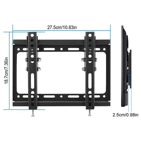 FFF-Tilt-GPCT975 TV Wall Mount Bracket Tilt for 13-42 in. LED, LCD, PLASMA Flat TV VESA 200 x 200 mm, Black -  Fresh Fab Finds