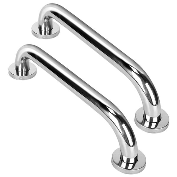 Picture of Fresh Fab Finds FFF-30cm-GPCT3153 11.8 in. Sturdy Stainless Steel Shower Safety Handle for Bathtub Toilet Stairway Anti-slip Handrail Balance Grab Bar 220 lbs Pull Force - 2 Piece