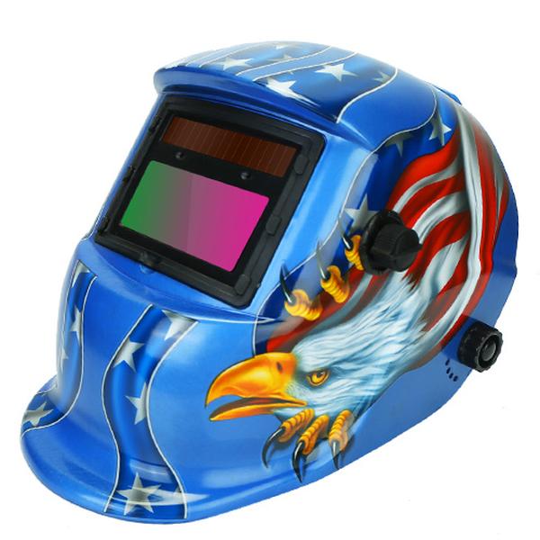Picture of Fresh Fab Finds FFF-GPCT2288 Welding Helmet Solar Powered Auto Darkening Hood with Adjustable Wide Shade Range 9-13 for Mig Tig Arc Weld Grinding Mask&#44; Blue