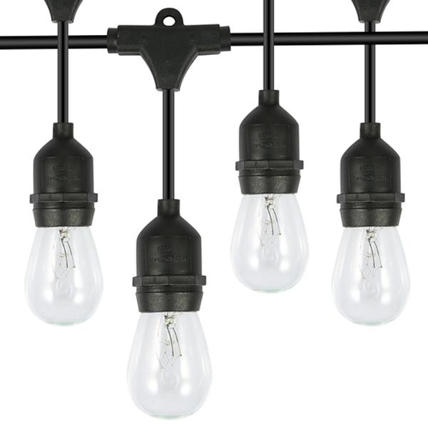 Picture of Fresh Fab Finds FFF-GPCT2115 48 ft. Outdoor String Light Waterproof Patio String Lights Bulbs&#44; Black