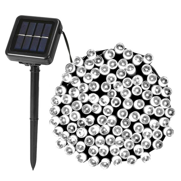 Picture of Fresh Fab Finds FFF-Cool-GPCT2239 Solar LED Solar Power Fairy String Light 22M 8 Lighting Mode White Light Waterproof Starry String Lights&#44; Black