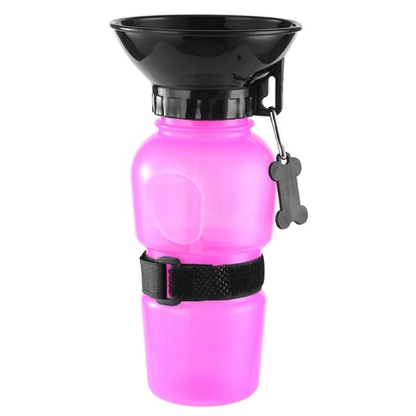 Picture of Fresh Fab Finds FFF-Pink-GPCT1835 500 ml Dog Water Bottle Portable Pet Water Cup BPA Free Water Dispenser Water Feeder Travel Water Drink Cup&#44; Pink