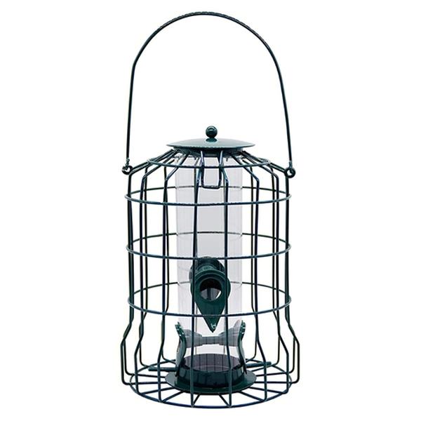 Picture of Fresh Fab Finds FFF-GPCT4388 Outdoor Wild Bird Feeder Squirrel-Proof Chew-Proof Metal Hanging Seed Feeder with 4 Feeding Ports&#44; Black