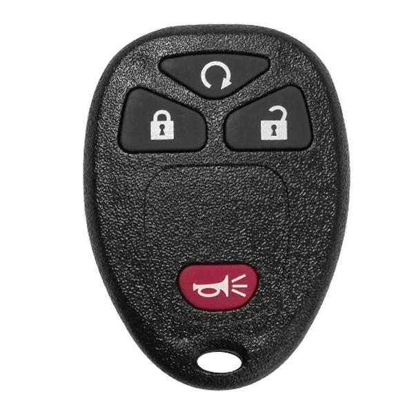 FFF-2Pcs-GPCT1508 2 Keyless Entry Car Key Remote Key Fob Case Button Pad Replacement for OUC60270, Black