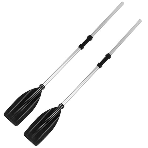 FFF-GPCT3345 Kayak Paddles Aluminum Alloy Detachable Canoe Paddle Boat Oars for Kayaking Boating Oar Fishing, Black - 2 Piece -  Fresh Fab Finds